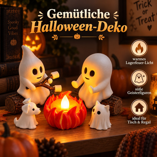 Halloween geister lagerfeuer - halloween,