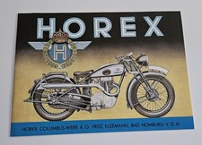HOREX PROSPEKT 1938 S35 T5 T6 S5 S6 BAD HOMBURG MOTORRAD OLDTIMERMOTORRAD Brosch