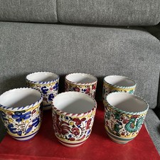 6x Majolika Deruta Keramik