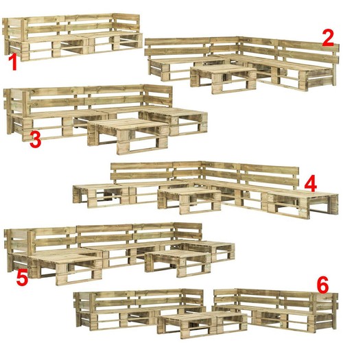 Holz palettensofa garten - holz,