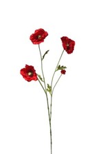 künstlicher Mohnblumen Zweig