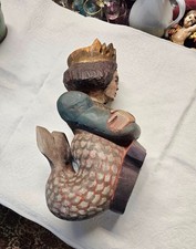 Seltene geschnitzte Holzfigur