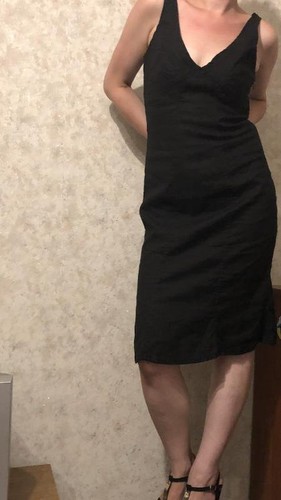 Women armani jeans dress - jeans, black