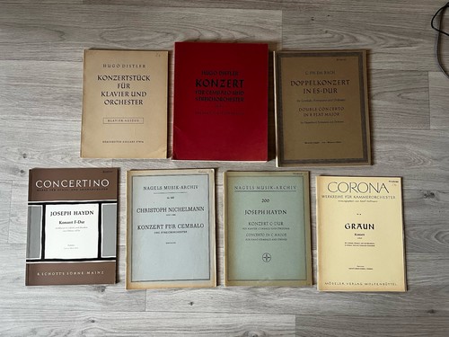 Noten cembalo konzerte - noten,
