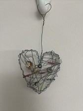 1 Herz, Drahtherz, Deko-Figur