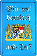 Blechschild 20x30 Mir ren