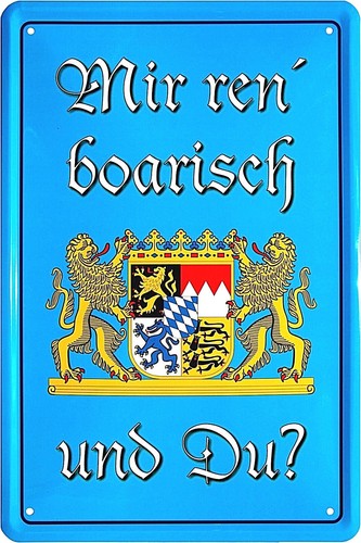 Blechschild 20x30 mir - blechschild, ren