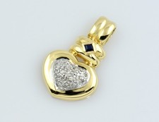 Anhänger saphir diamant - saphir,