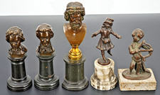 B17 fünf kleine bronzefiguren - kleine,