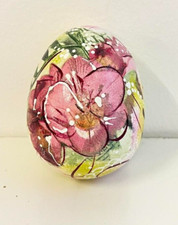 Osterei Keramik rosa