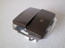 KOPP Jalousieschalter PARIS palisander-braun UP Unterputz Rolladenschalter Rollo