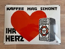 Kaffee HAG Emailschild (kleine