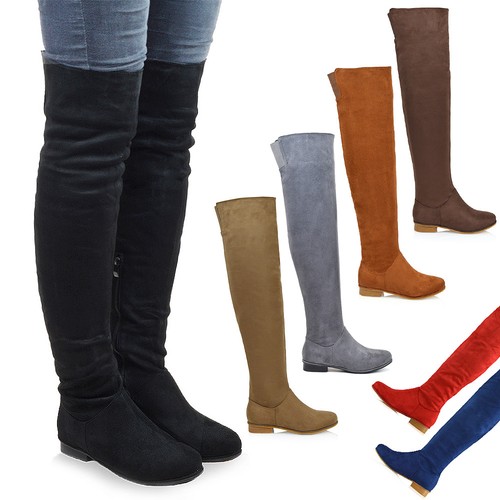 Overknee damenstiefel flach - overknee-damenstiefel,