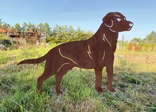 Hund labrador stehend 85x61cm - hund,