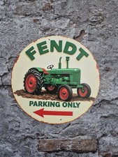 Fendt Parking Only Alu Schild