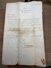 Antikes Dokument 19 Jh