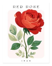 Elegantes Poster Wandbild Rote