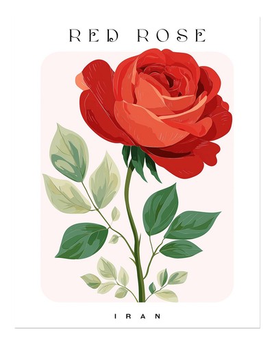 Elegantes poster wandbild rote - elegantes,