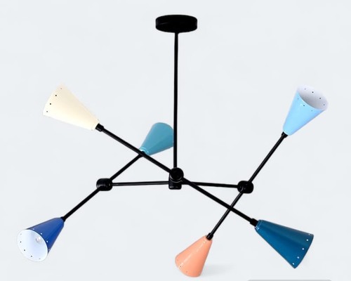 Moderne flammige mehrarmige - moderne, 6-flammige