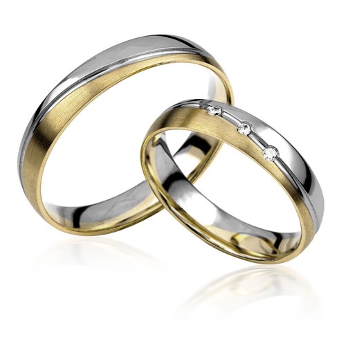 2x333 gold trauringe - 2x333,