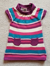 ERGEE tolles BABY Mädchen Strickkleid KLEID Gr 68 4-6Mon KURZarm feinstrick NEUw