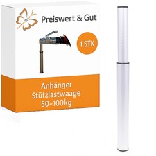 Deichselwaage 50-100kg Silber Wohnwagen Anhänger Kunststofffuß Stützlastwaage