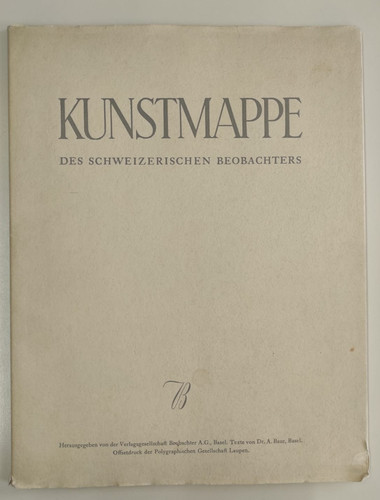 Kunstmappe des schweizerischen - kunstmappe,
