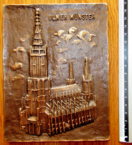Bronze wandrelief ulmer - bronze,