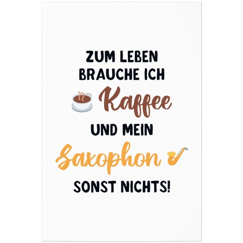 Zum leben brauche ich kaffee - leben,