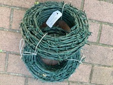 2 Rollen Stacheldraht 2,8 mm, Ummantelt, 25 m, Zaundraht