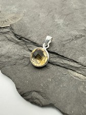Citrin Anhänger 925 Silber