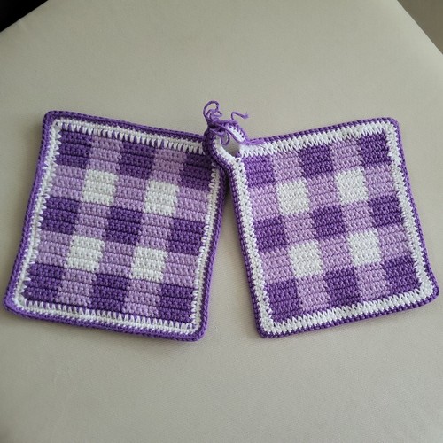 Gehäkelte topflappen - gehäkelte,