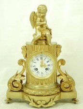 WUNDERSCHÖNE BRONZE KAMIN UHR