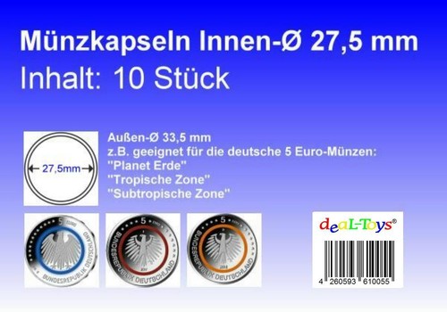 Münzkapseln 5mm - 10,
