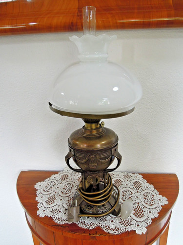 Vintage petroliumlampe - vintage,