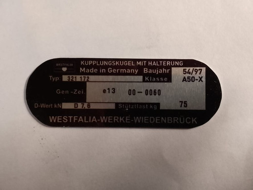 Typenschild ahk - typenschild,