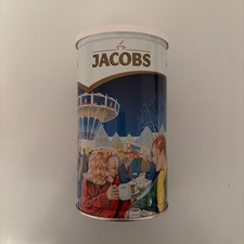 Jacobs Kaffee-Dose / Winter-Dose / Blech-Dose Weihnachten, 90er, leer, für 500g