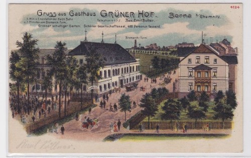 93860 lithographie gruß - ak,