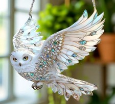 Acrylbild Schneeeule Vogel