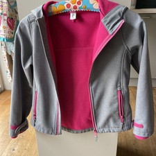 YIGGA  Softshelljacke Mädchen Grau-Pink Größe 134