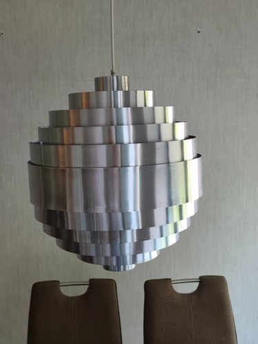 Mid century pendelleuchte alu - mid-century,