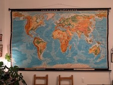 Vintage schulwandkarte - vintage,