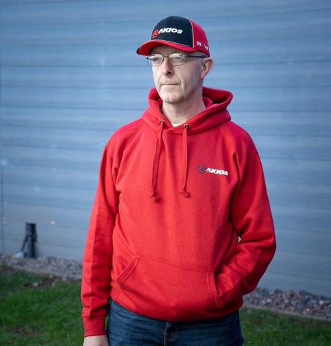 Akios fishing hoodie rot - -,