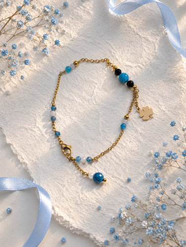 Edles armband fußkette blauer - edles,