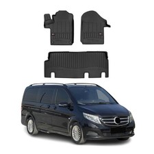 OMAC Gummi Fußmatten für Mercedes Vito W447 2014-2025 Premium Gummi Schwarz 3tlg