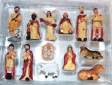 Krippenfiguren 13tlg 2,2 cm bis 9,7 cm h Polyresin --> Krippe Weihnachten