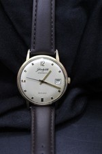 alte Uhr Glashütte Spezimatic 26 Rubis Armbanduhr Herren