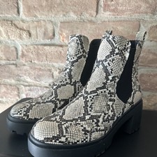 Even & Odd Plateaustiefelette Gr. 39 Schlangenoptik Fakereptil