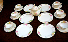 Kaffeeservice Thomas 6 Personen Rosenmuster Goldrand sehr schön