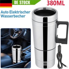 Auto 12V Auto Wasserkocher Teekocher Edelstahl Heizung Wasser Kocher 380ml DHL^#